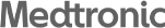 black and white Medtronic logo