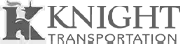 black and white Knight Transportation logo