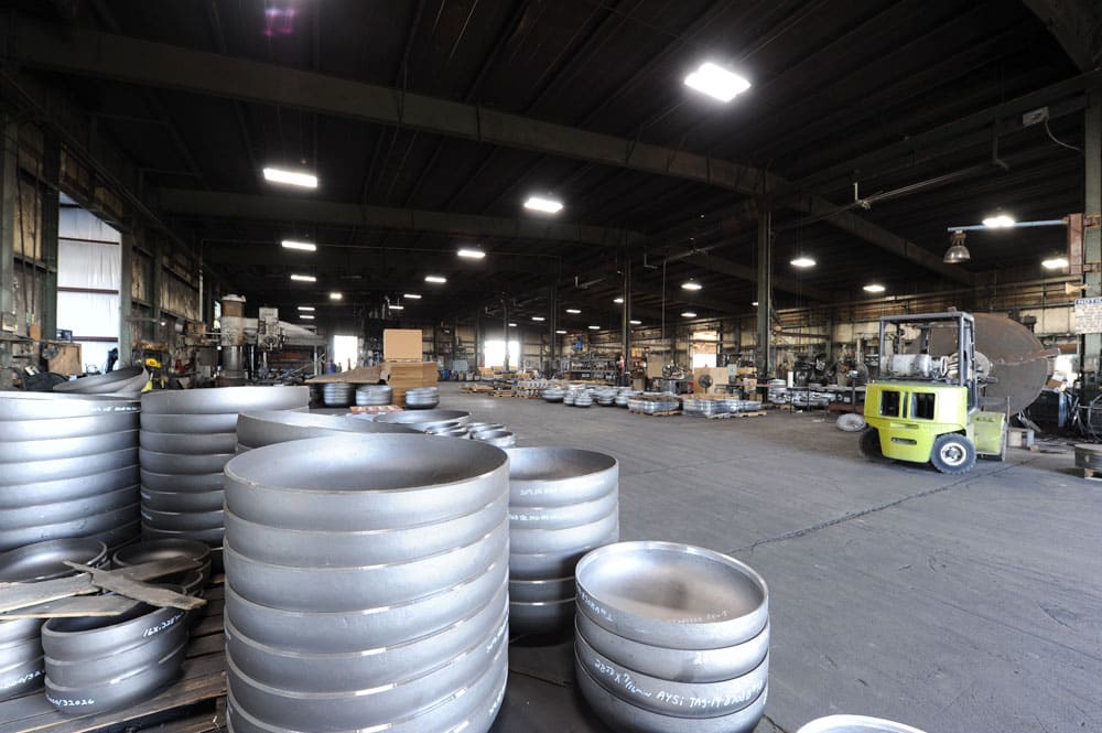 industrial LED lighting in a manufacturing facility
