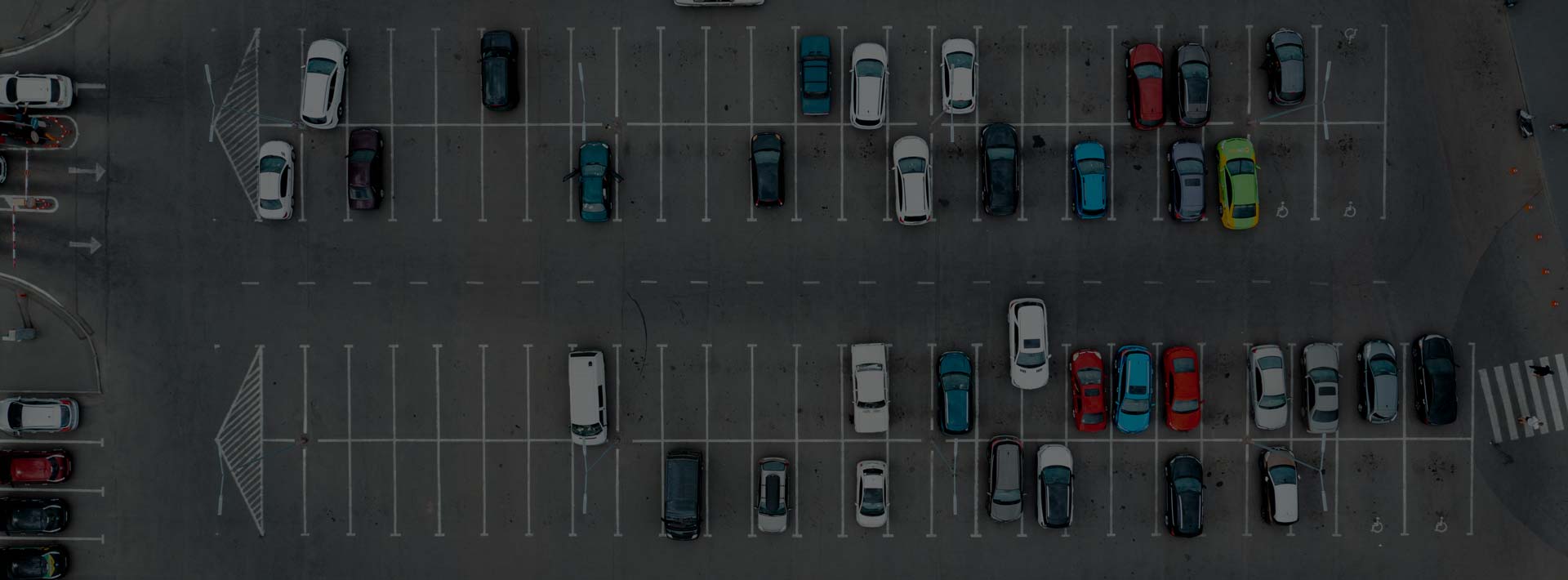 electric cars parked in a parking lot